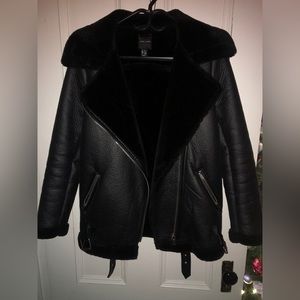 New Look Black Aviator Jacket XS